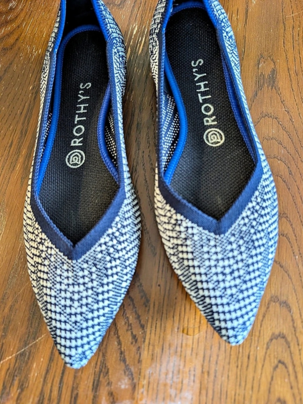 Rothy's The Point Blue & White US 9.5